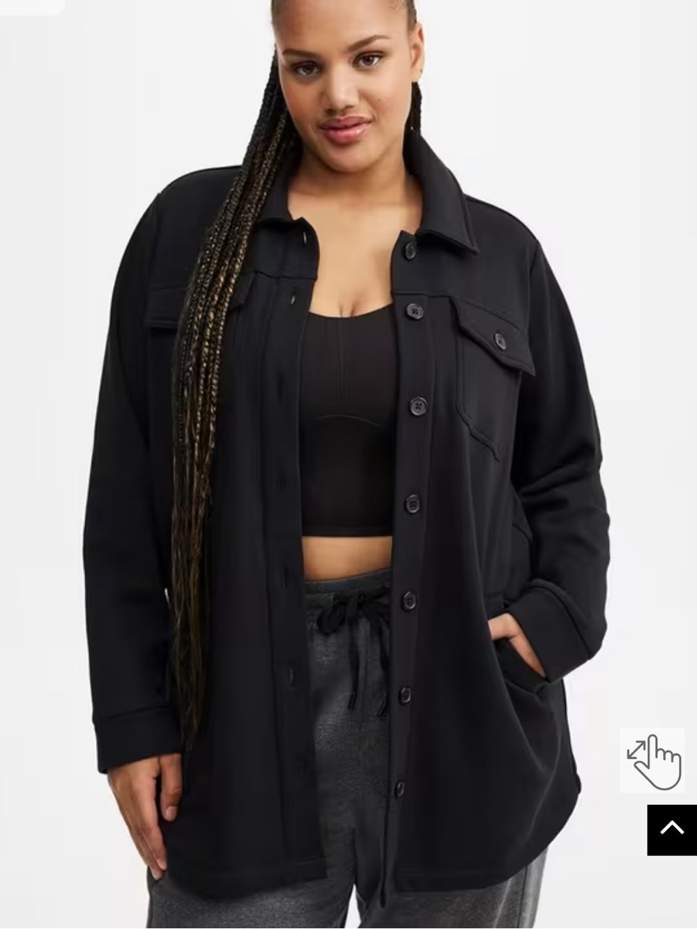 Torrid Active Fleece Lined Shacket
